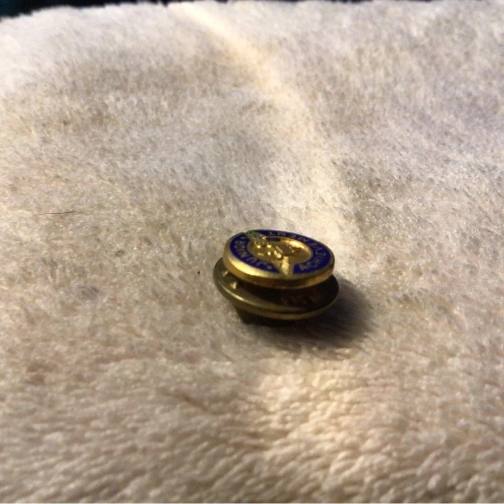 Junior Achievement Gold and Blue Enamel Lapel Pin